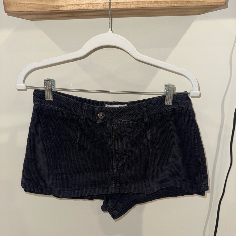 Free People Navy Corduroy Skort Shorts
